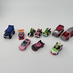 Diecast Toy Car Lot Of 10 Mario Kart Paw Patrol Batman Hot Wheels Just Play